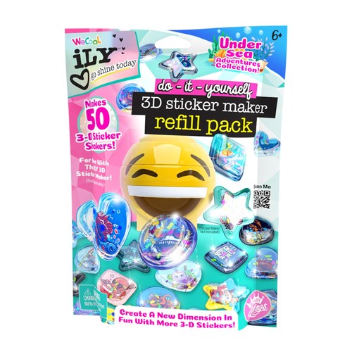 Sticker refills undersea - 3d,